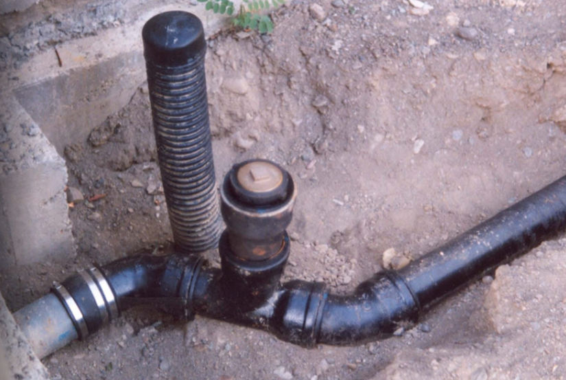 Sewer cleanout installation